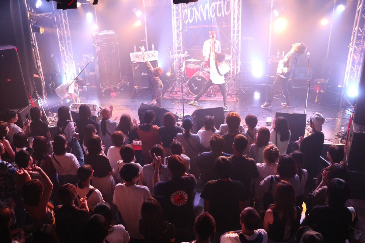 STAY_ON_SOLID's tweet photo. 8月10日(土) 甲府CONVICTION
STAY ON SOLID
1st single ｢刹那｣ レコ発"一瞬を一生"

❮セトリ❯

1. キミノコト
2. ライラック
3. 今を逃げるな
4. ALIVE
5. いつかきっと
6. にわか雨
7. 君に恋をして
8. 刹那

ありがとうございました！ https://t.co/DW9muqVdLa