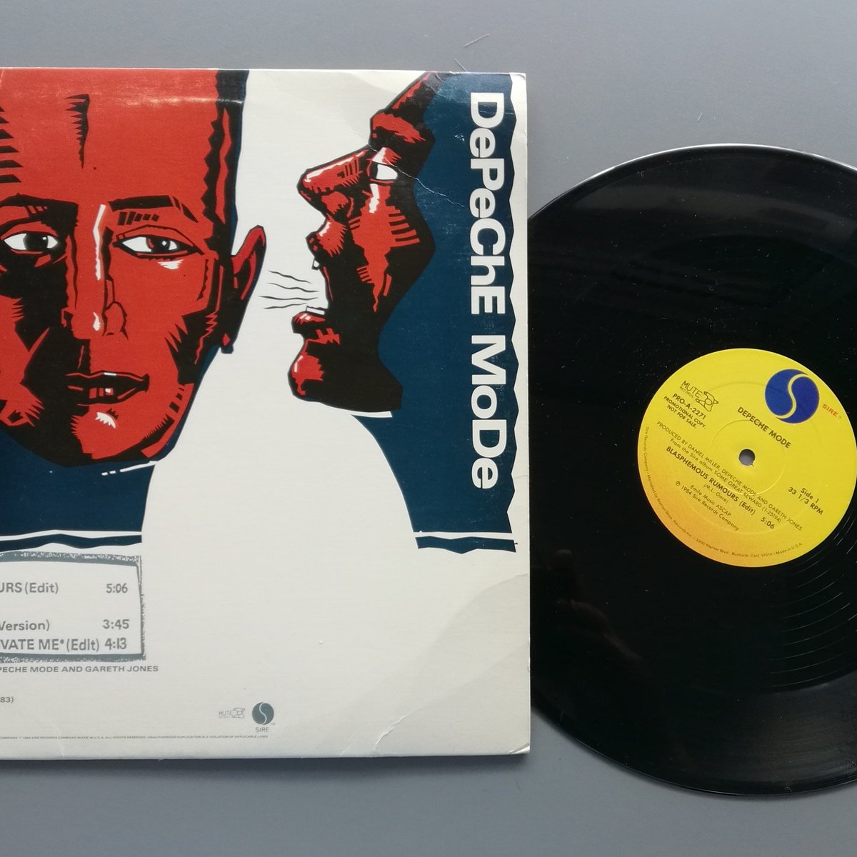 formatmusicess1's tweet photo. I don't want to start any blasphemous rumours, but I think this is one of Depeche Modes most attractive promos. This cover was only used on the US 12" promo versions, making it very in demand, reach out and touch it, here at format. #depechemode #bladphemousrumours #uspromo https://t.co/BWihQfE0dK