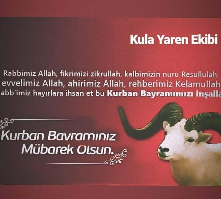 Kulayarenekibi's tweet photo. Kurban Bayramımız Mübarek olsun.. https://t.co/zsHk5TsGuR