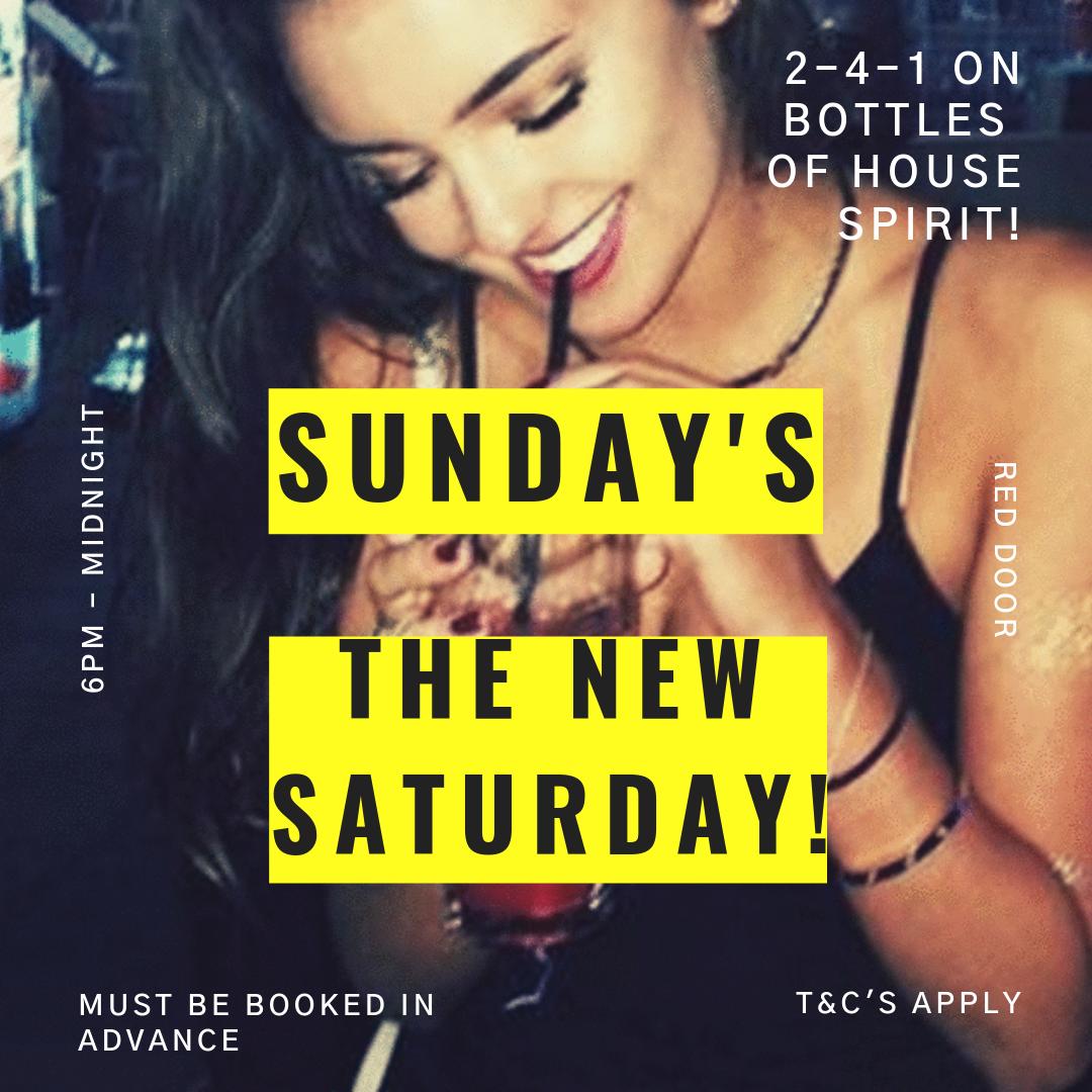 Red Door Chester (@reddoorchester) on Twitter photo #SundayFunday!
2-4-1 on bottles of spirit when you book a table! Contact chester@reddoor.uk.com #SundayFunday!
2-4-1 on bottles of spirit when you book a table! Contact chester@reddoor.uk.com