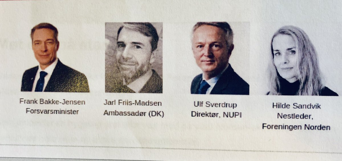 Louise Bang Jespersen (@dkambnorway) on Twitter photo Mandag kl. 16 i @arendalsuka er jeg i debat med Norges forsvarminister <a href="/BakkeJensen/">Frank Bakke-Jensen</a> og <a href="/nupinytt/">NUPI</a> direktør <a href="/USverdrup/">Ulf Sverdrup</a> under temaet #Norge , #Norden og #Europa - nordiske interesser når #multilaterale org svækkes@hildesandvik er moderator og <a href="/ForNorden/">Foreningen Norden</a> arrangør. Glæder mig! Mandag kl. 16 i @arendalsuka er jeg i debat med Norges forsvarminister <a href="/BakkeJensen/">Frank Bakke-Jensen</a> og <a href="/nupinytt/">NUPI</a> direktør <a href="/USverdrup/">Ulf Sverdrup</a> under temaet #Norge , #Norden og #Europa - nordiske interesser når #multilaterale org svækkes@hildesandvik er moderator og <a href="/ForNorden/">Foreningen Norden</a> arrangør. Glæder mig!
