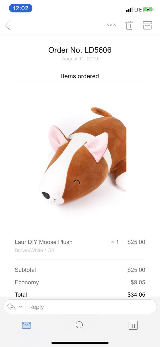 Lacieellithorpe's tweet photo. @laurDIY I got my limited edition Moose Plushie!!! 😍❤️ https://t.co/doareUHg42