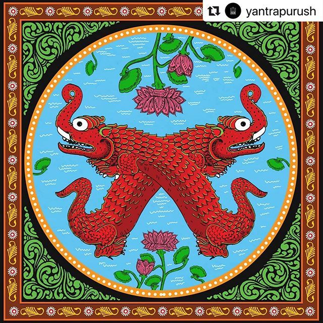 BBSRBuzz's tweet photo. #bhubaneswarbuzz #art courtesy  @yantrapurush ・・・
// The Magaras //
Inspired from the Magara head motif most commonly found in kalinga architecture temples..
.
.
.
.
#magara #soulmates #art #pattachitra #modern #patachitra #ethnic #painting #traditionalpainting #experimentin… https://t.co/yu21WkWXss