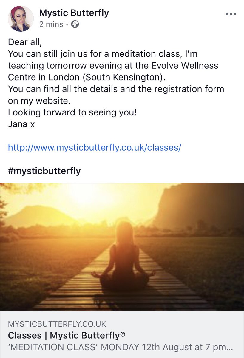 JanaPrackova's tweet image. mysticbutterfly.co.uk/classes/ #mysticbutterfly #meditationclasses #london