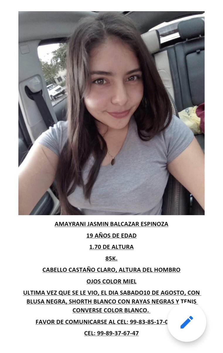 SE BUSCA A ESTA JOVEN SE PERDIÓ EN LA AVENIDA JOSÉ LÓPEZ PORTILLO EN EL SUPERMERCADO “MEGA SORIANA”