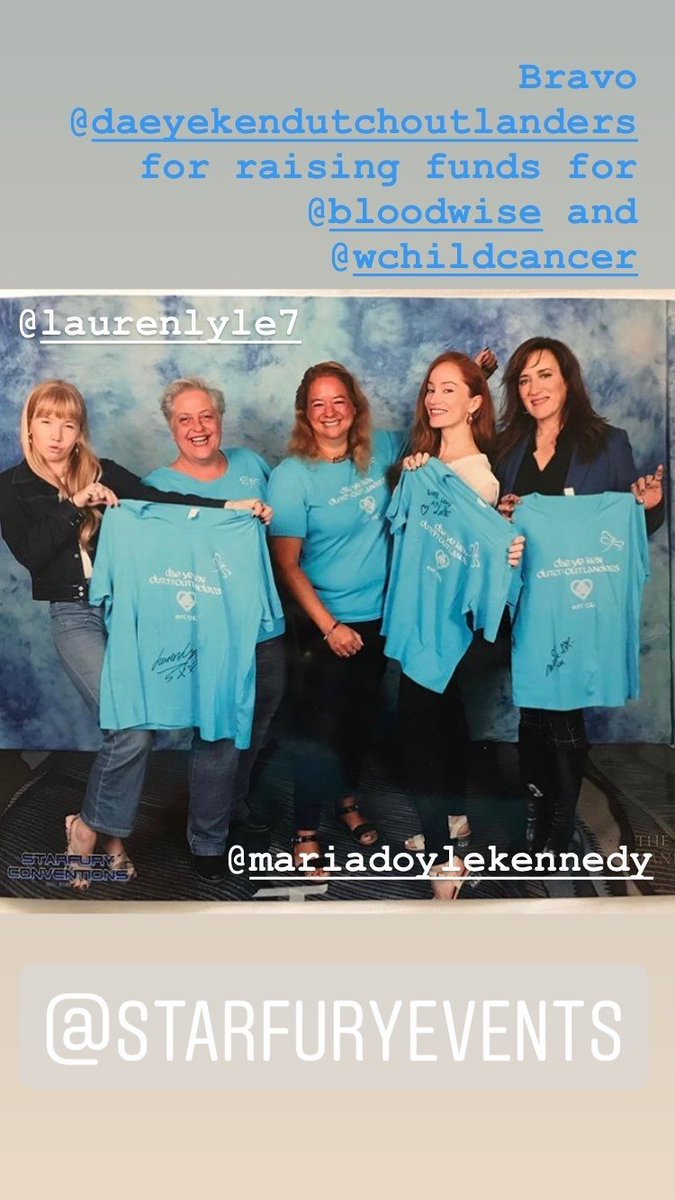 LVerbeek_Fans's tweet photo. 📸 Bravo @DutchOutlanders! What a great cause! 🇳🇱 👍🏻 🙏🏻 (via Lotte's Instagram Stories on August 11, 2019)

#LotteVerbeek #GeillisDuncan #LaurenLyle #MarsaliFraser #MariaDoyleKennedy #JocastaCameron #Outlander #Highlanders4 #StarfuryEvents #Birmingham #Bloodwise #WorldChildCancer https://t.co/qPBKIZnksZ