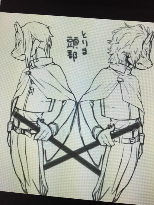 なんでかガチめの線画してるので進捗をあげたいマン 