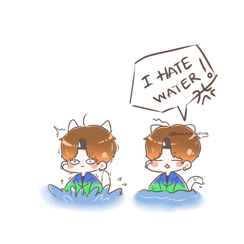 Miceverything's tweet photo. Lil Meow Meow doesn't like water XD
#KCAMexico #BTS #ARMY @BTS_twt
#Suga #Yoongi #btsfanart #RunBTSep83 https://t.co/i6GK3rR9pl
