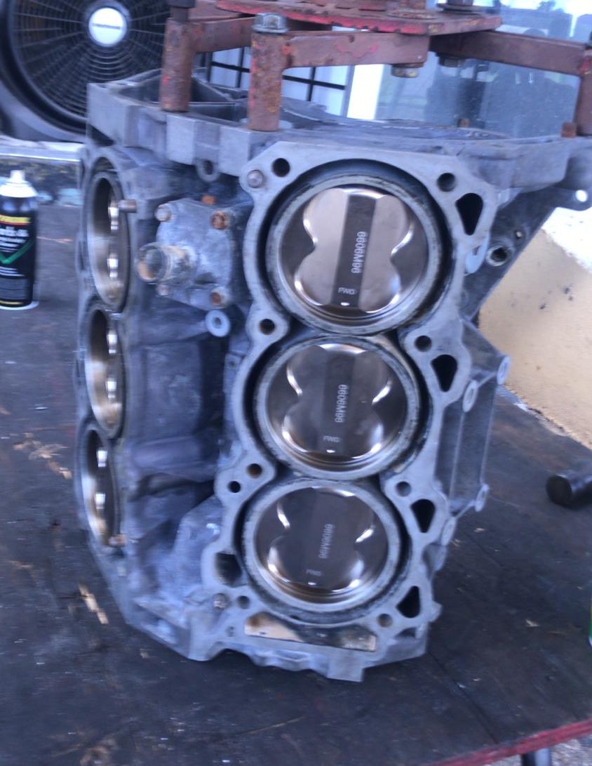 PRMachineShop's tweet image. #cylinderboring #cylinderhoning #wisecopistons #nissan350