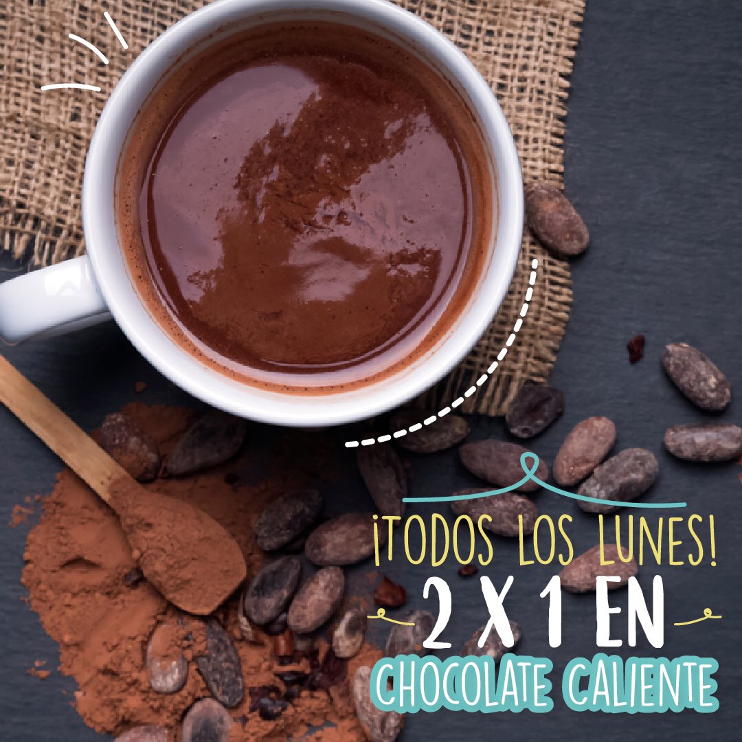 qpasopana's tweet photo. ¿Están listos para mañana?😍

Comenzá desde ya a invitar a ese amigo especial, con el que mañana querés compartir un delicioso Chocolate Caliente, porque como todos los lunes está en 2 X 1.🥳 https://t.co/1paY1hGqKV