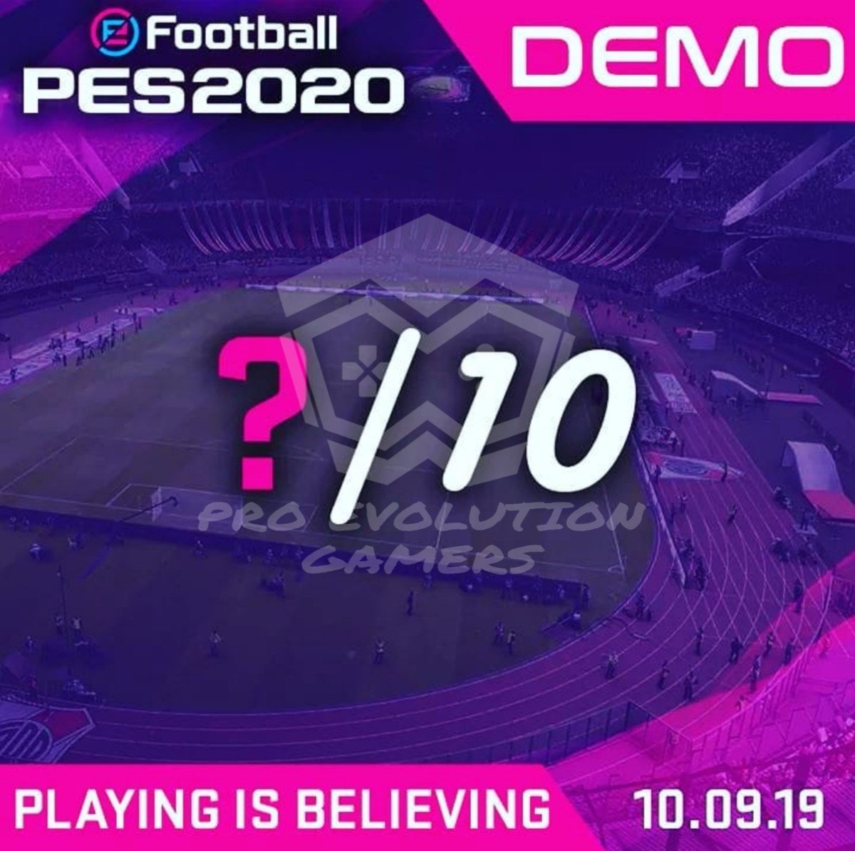 ProEvolutionG's tweet photo. 🤔🤔🤔🤔🤔🤔

Ya pasamos un buen tiempo jugando el demo de @officialpes

¿Cuanto le ponen de calificación del 1 al 10?🤔🤔🤔

Déjanos tu comentario:
#eFootballPES2020
#tourpes #PES2020tour
#PES2020
⬇️⬇️⬇️⬇️⬇️⬇️⬇️ https://t.co/K7Vqa33HeC
