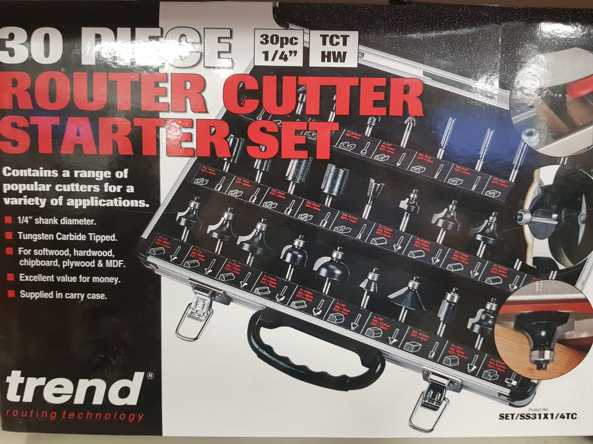 RachelReddin's tweet photo. Shop local and get your tools in Dublin
Trend 31 Piece Starter Router Bit Set €79.95 inc vat
#Tools #NorthStrand #DublinThree #HomeValueHardware
https://t.co/YEKSRVDfyU RT https://t.co/62GdoSgHTK