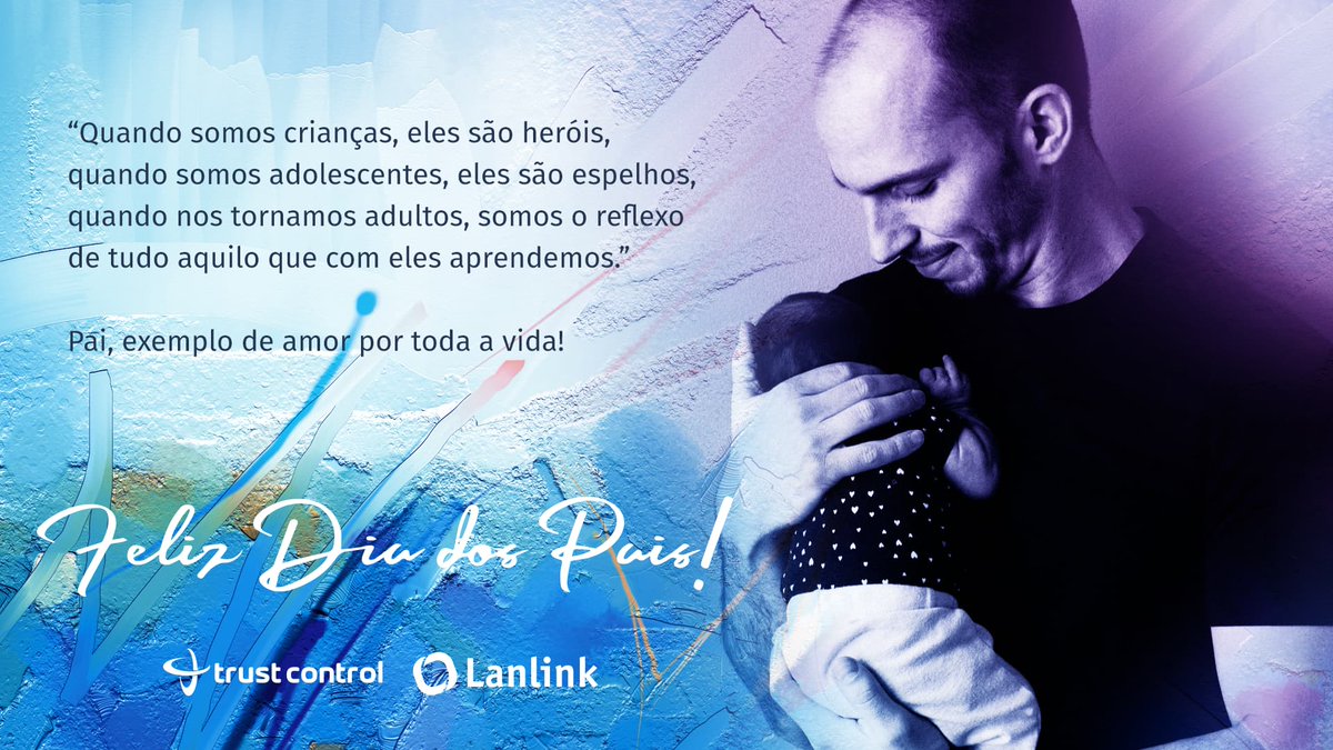 Lanlink's tweet photo. “Quando somos crianças, eles são heróis,
quando somos adolescentes, eles são espelhos,
quando nos tornamos adultos, somos o reflexo
de tudo aquilo que com eles aprendemos."

Pai, exemplo de amor por toda a vida! Feliz dia dos Pais! https://t.co/dLcrthPfXv