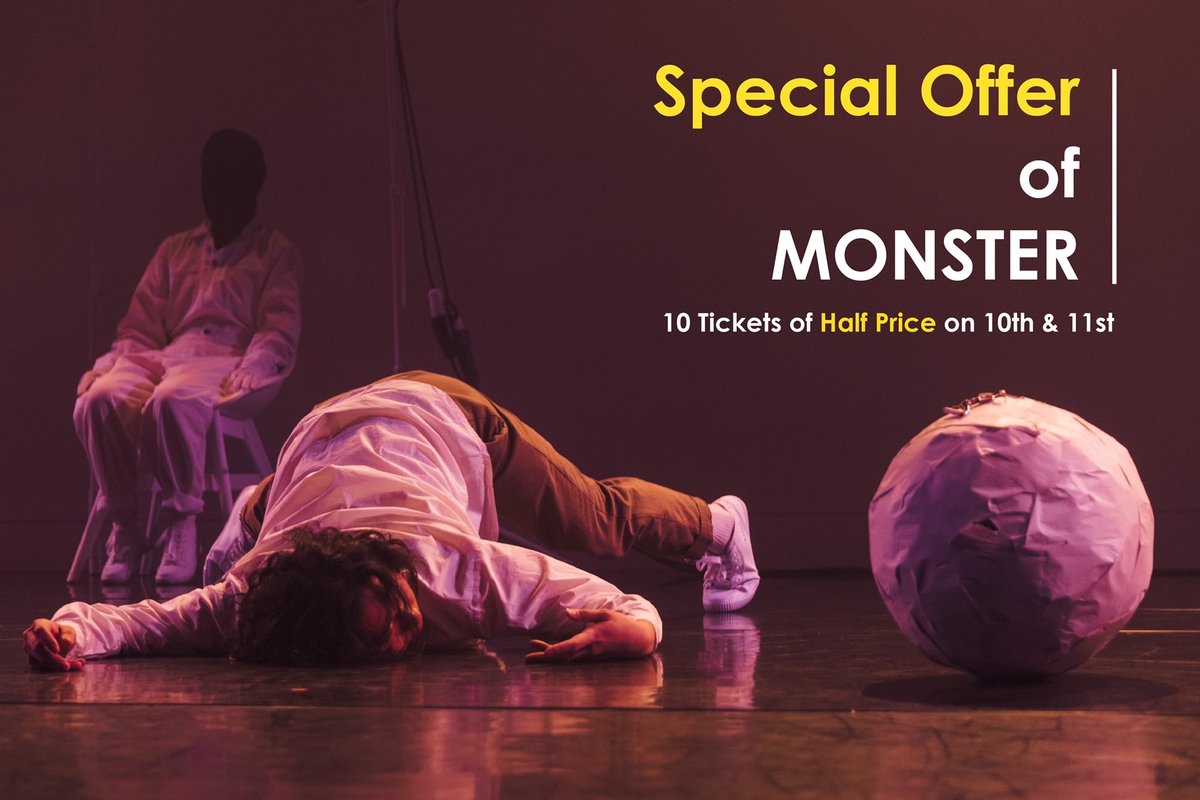 duashinte's tweet photo. We celebrated for MONSTER yesterday, and so do today！What another special common day on 11st August. 10 tickets of HALF PRICE！ Go and get them now！

Half Price Hut｜https://t.co/ZYSi20tlCQ
Monster 2-25 Aug｜17:15  @DanceBase  
 #edfringe #taiwanseason #DBFest19 https://t.co/HdQq5qDCWI
