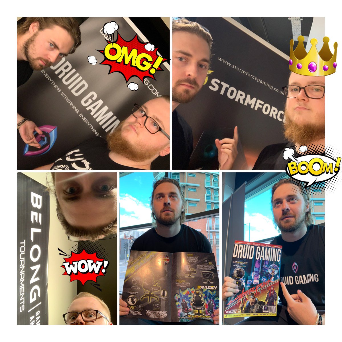 JakeBennett_'s tweet photo. Supporting the boys @DruidGaming @BelongArenas @WeAreStormforce #ladsladslads #streamcon #streamcon2019 https://t.co/nQSJfgmogC