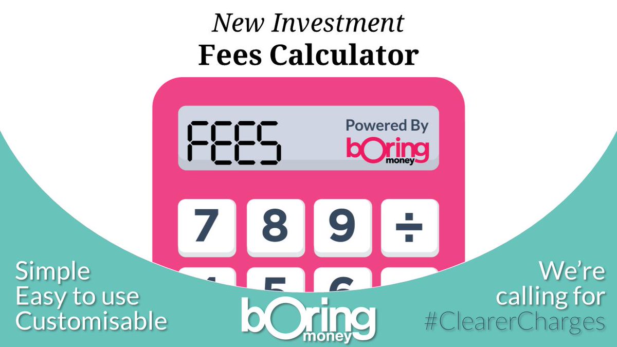 boringmoney's tweet photo. Consumers tell us they struggle to make sense of investment fees.
So we created our #FeeCalculator to show customers #ClearerCharges.
But we can't fix this problem alone. We’re calling on the industry to use clearer fees across the board - add your voice!
https://t.co/dEWBBkC9Me https://t.co/IaVWdzyRoQ