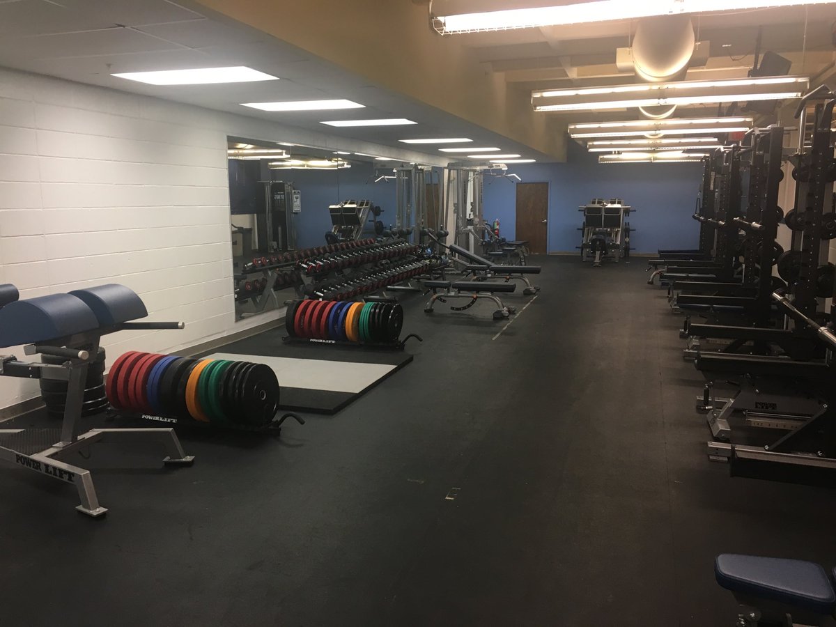 MightyMacs's tweet photo. Only a few more days and our student-athletes and our student leaders will be back on campus!  Fitness center renovated and gym floor refinished!  Go Macs! https://t.co/OiJiffGhMu