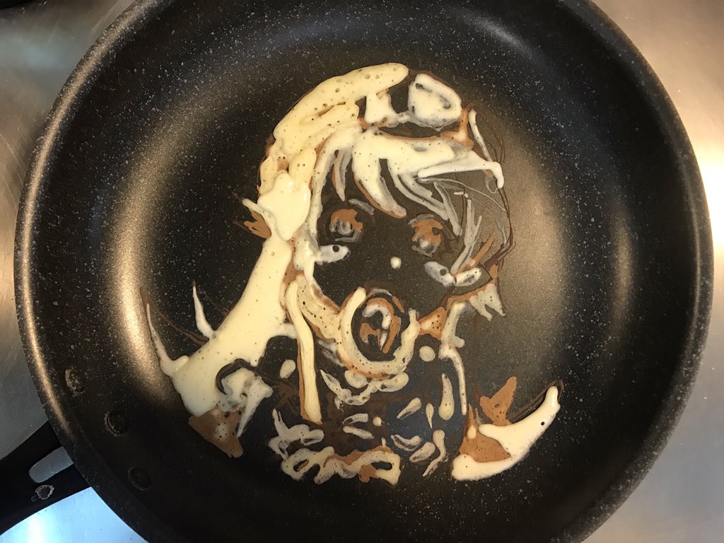 LaRicetta99's tweet photo. パンケーキアートの作り方〜 物語シリーズ 忍野忍 Bakemonogatari Oshino Shinobu #パンケーキアート #pancakeart https://t.co/raePB5uwq7