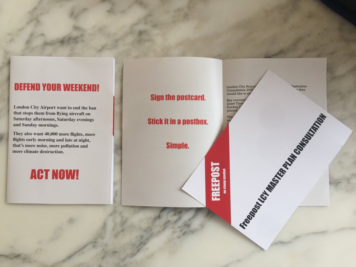 StopCityAirport's tweet image. Parceling up Back The Ban postcards! More available, just DM myself or @HACANEast and we will hook you up! Local deliveries this week! #flightpaths
Defend Your Weekend against London City Airport!