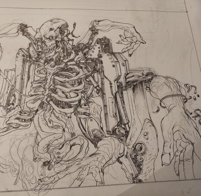 特にこれといって意味の無い絵の細かい作業が続く… 