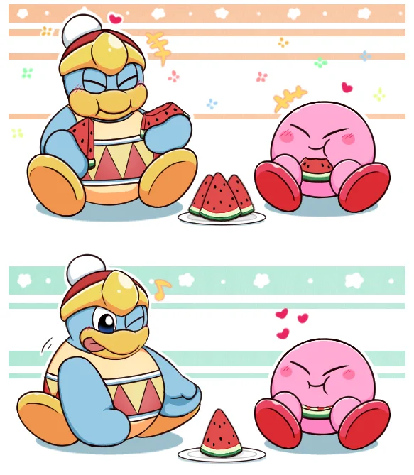 スイカ食べるカビデデ 