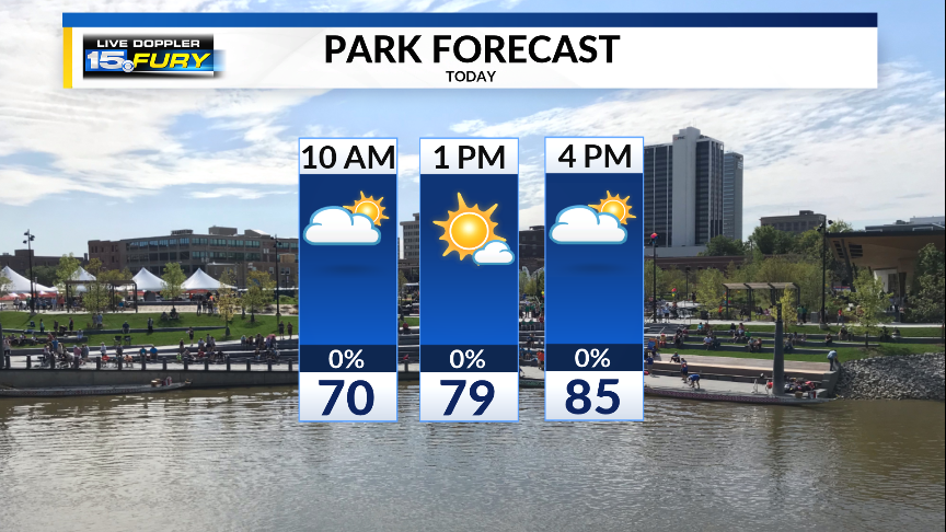 wxstrus's tweet photo. Promenade Park is open in downtown Fort Wayne! It looks to be a nice day to stop by and check it out. #PromenadeFW https://t.co/yvXLMk9gn4