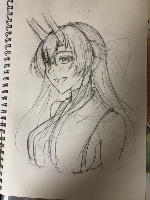 コミケの帰りの電車でのお絵描き 