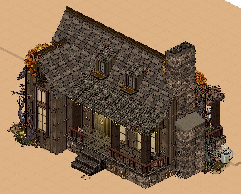 WIP of a cottage built on <a href="/Habactive_com/">Habactive.com</a> 🍂