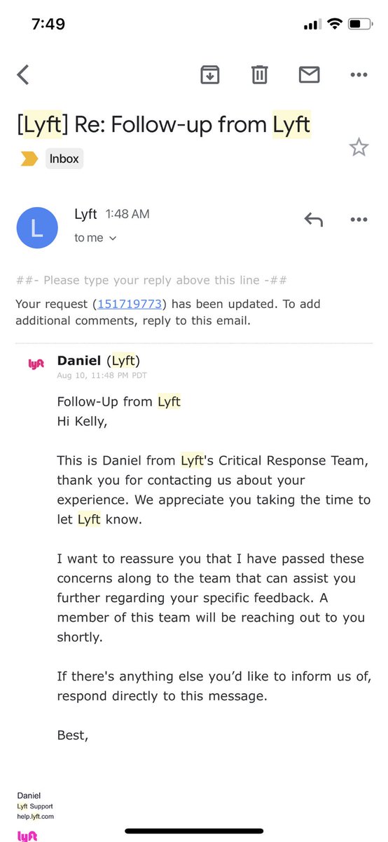 KellaB3's tweet photo. @lyft driver exposed himself last night. And all I got was a stock form letter. #FixYoShit #LyftsforLyfe? #NotImpressed #HowManyDicks https://t.co/6r0QIl6U9u