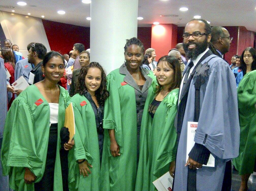 DrZazou's tweet photo. Dem seh mi cyaan teach....Check what each of the young women pictured are doing with their lives??? 

1. One PhD completed in Spain @charriseramkissoon 
2. One doing a PhD and working as IC BME Analyst for @broadhavenassoc 
@kristysamaroo 
1/2 https://t.co/W2Pmk6LpQO