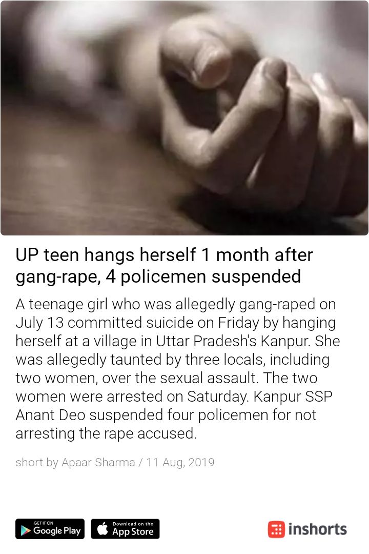 RAVIFIT1's tweet photo. Every other day you come across news of rape and further suicide by the victims. Clearly shows failure of social acceptability of the victims, approach &amp; attitude of police to nab the culprits and endeavours being made to provide safety and protection to our sisters and daughters https://t.co/B0Wyvtra7H