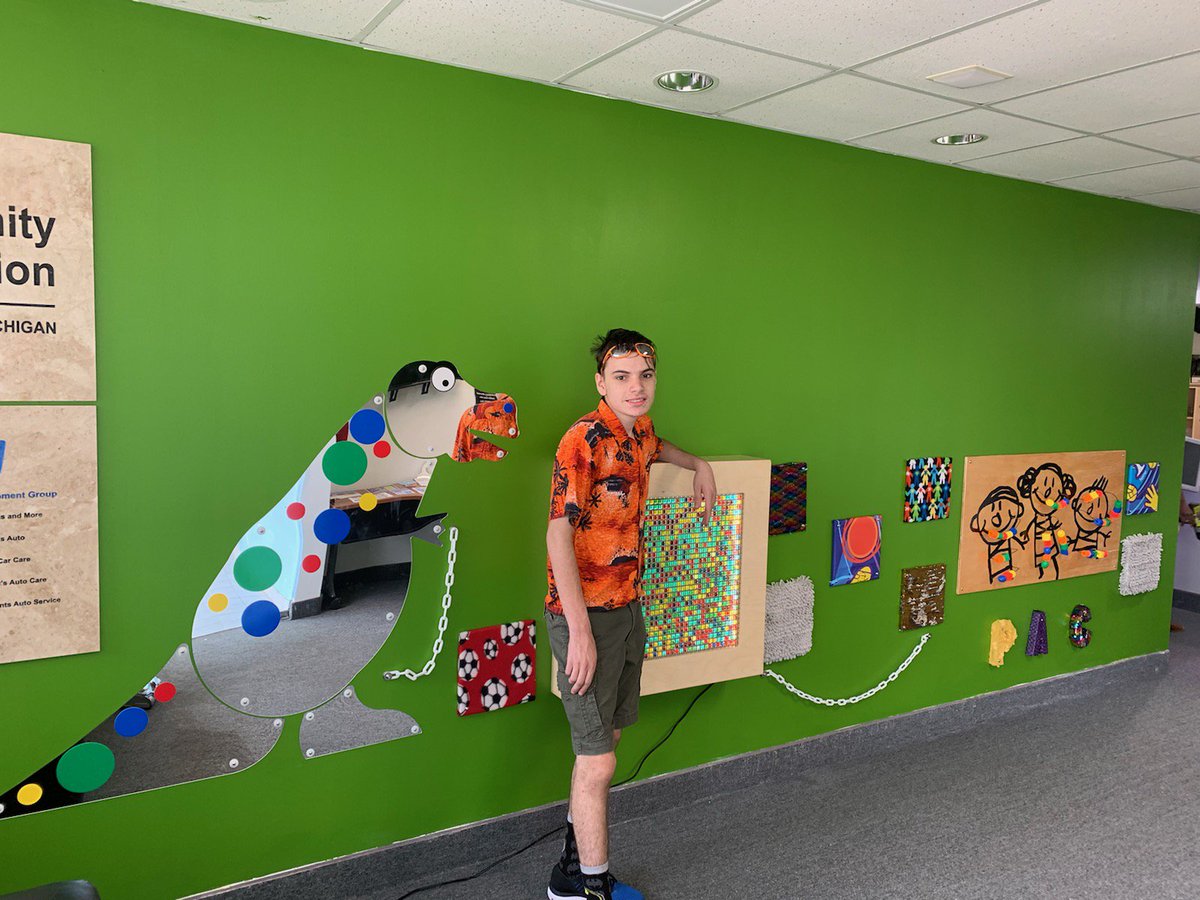 Counting our Blessings this morning! THANK YOU Helping Hands &amp; Laura Shovelin for the generous donation to Play-Place! Also, Robbie &amp; Laura Swagle for the completion of our beautiful and very popular sensory wall.
