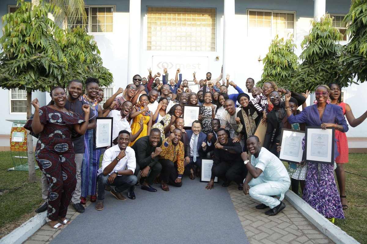 MESTAfrica's tweet photo. Congratulations MEST Class of 2019! 
#MESTgrad2019 #MESTAfrica #TechEntrepreneurship https://t.co/o4Xr7BHT0K