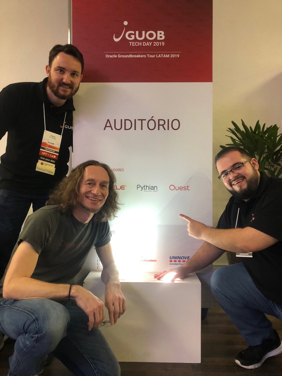 matheusdba's tweet image. Thanks @Pythian for helping make #GUOBTECHDAY possible! Awesome speakers, networking and knowledge sharing!
#GroundbreakersTour São Paulo #PythianLife ⁦@oracleace⁩ ⁦@OracleDevsLA⁩ ⁦@groundbreakers⁩ ⁦⁩ ⁦@alexgorbachev⁩ ⁦⁦⁦@matheusdba @frankyweber