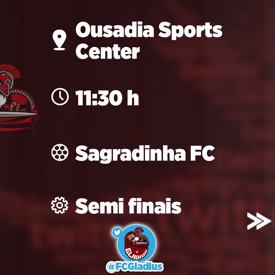 FcGladius's tweet photo. É DIA DE GLADIUS, BEBÊ!!! Confira o Guia da Partida com todas as informações do jogão dessa tarde contra o Sagradinha, pelas semifinais da Copa Twitter Fut-7. https://t.co/ijt63gDoLQ
