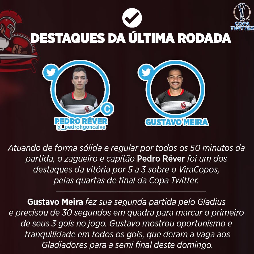 FcGladius's tweet photo. É DIA DE GLADIUS, BEBÊ!!! Confira o Guia da Partida com todas as informações do jogão dessa tarde contra o Sagradinha, pelas semifinais da Copa Twitter Fut-7. https://t.co/ijt63gDoLQ