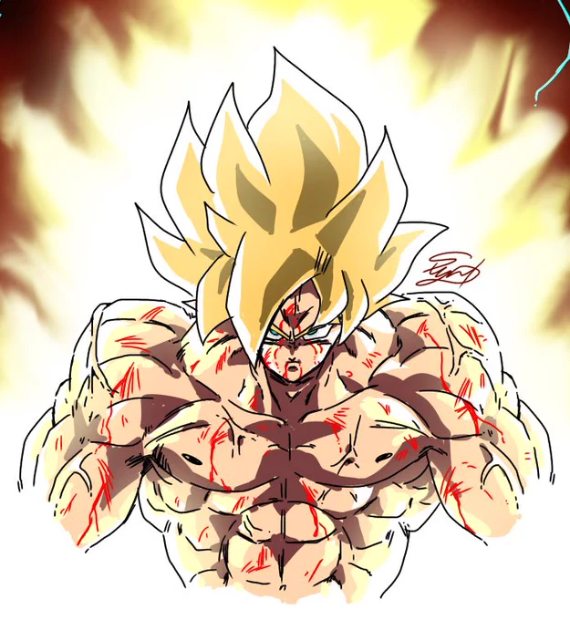 また30分ほど描いてました~
筋肉モリモリで描きました!w 