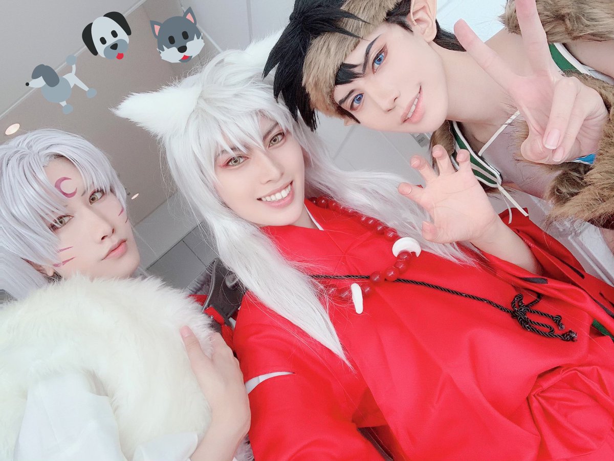 女将 夏コミ2日目お疲れ様でした 美有鋼牙 みずまん殺生丸 のイケメン達と犬夜叉してました 暑すぎて本当にしんどかったけどコミケの雰囲気大好きなのでとても楽しかったです ありがとうございました C96コスプレ C96