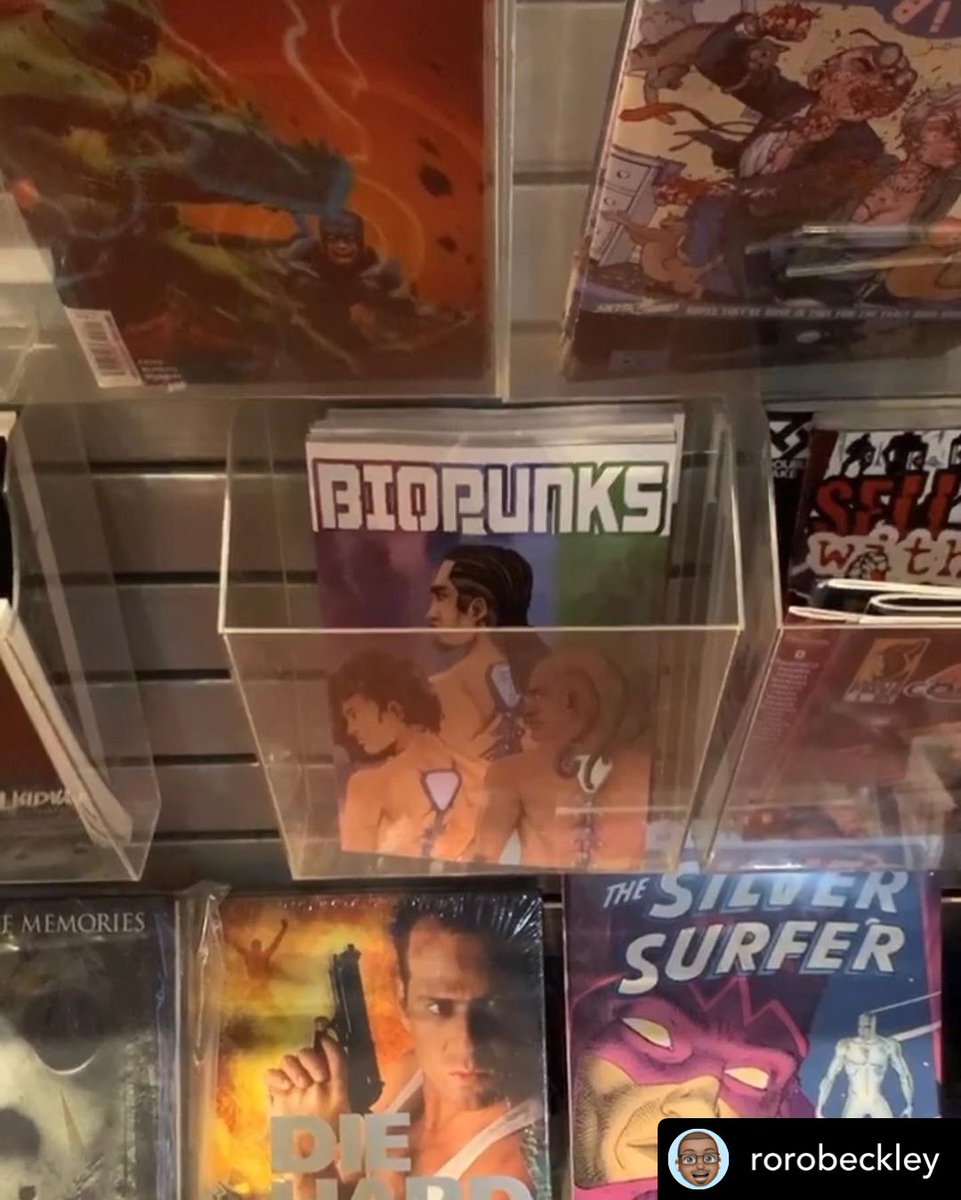PageSplash's tweet photo. Thanks @RocYePro who got @pagesplash #TheLegendOfBeardFist while chillinβ with @sinbadbad at @The_SecretStash π Heβs selling his comic #BioPunks also!! #SecretStash #IndieComics #sinbad #beardfist #comic #comicbooks #makecomics #jayandsilentbob #comicbookmen #comicbookstore https://t.co/Lbr4ybNxAW