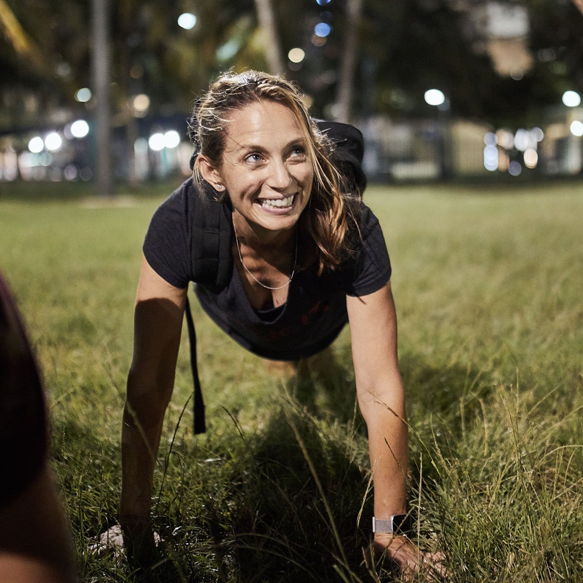 GORUCK's tweet photo. Fact: smiling through the pain makes it hurt less. | #GORUCK #RuckUp https://t.co/kRiZD5NRn6