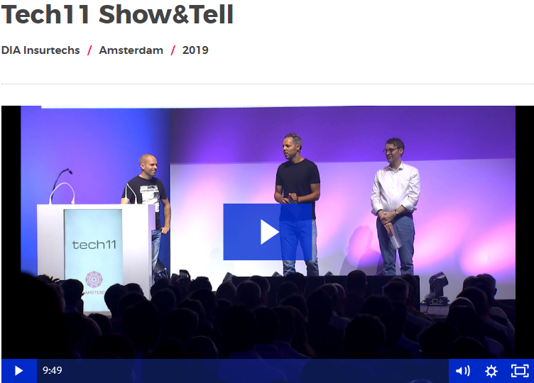 See how insurance processes can be customized within the #tech11 insurance platform.

Show and Tell at DIA Amsterdam 2019 (#DIAAMS)

On stage <a href="/PierreDubosq/">Pierre Dubosq</a> and <a href="/MatthiasReining/">Matthias Reining</a> with their customer Martin Brumberg from ekkore.

digitalinsuranceagenda.com/dia-tv/434/tec…