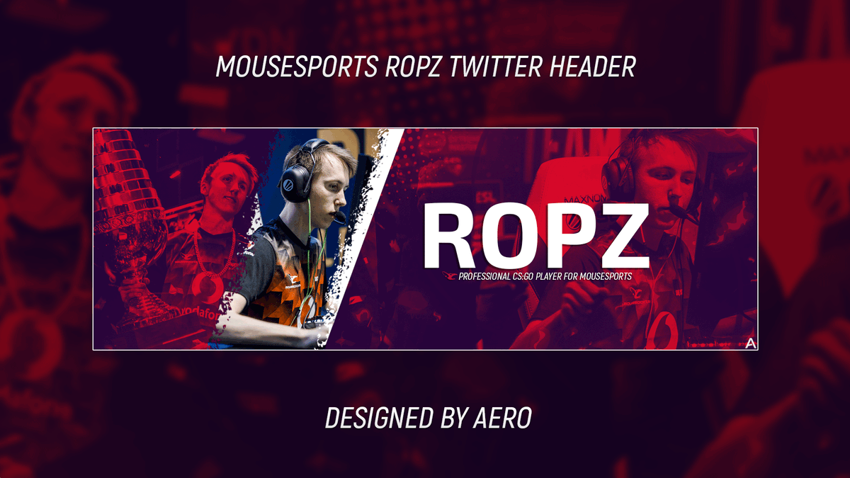 aerolul's tweet photo. Twitter header for @ropzicle @mousesports https://t.co/dAKlT2AomZ