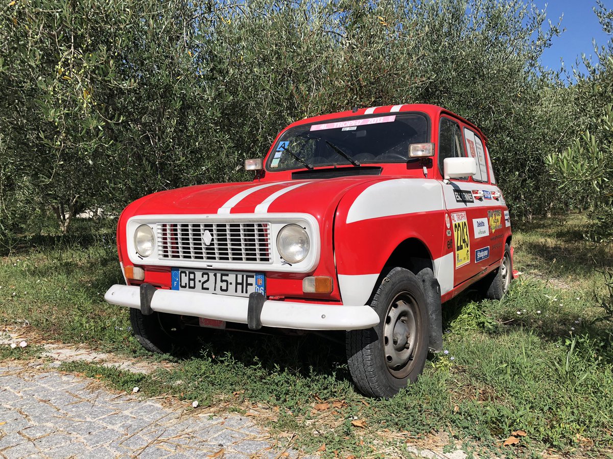 AJBrewin's tweet photo. Staying at a lovely place near to Nice and the owner has a fab #renault4 https://t.co/LnYJIMEzmF