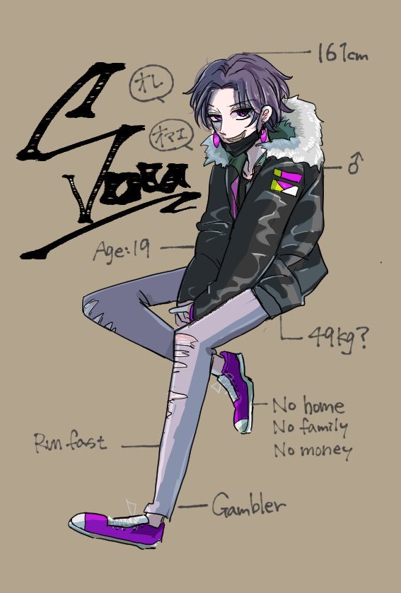 Fly_sngm's tweet photo. 左の子はガラス製先生(ツリー参照)の創作ストーリーにキャラ提供させていただきましたスラム街に住まう小柄なギャンブラーのソウくんと申します……以後お見知り置きを…😎 https://t.co/5wC3O9E1t4