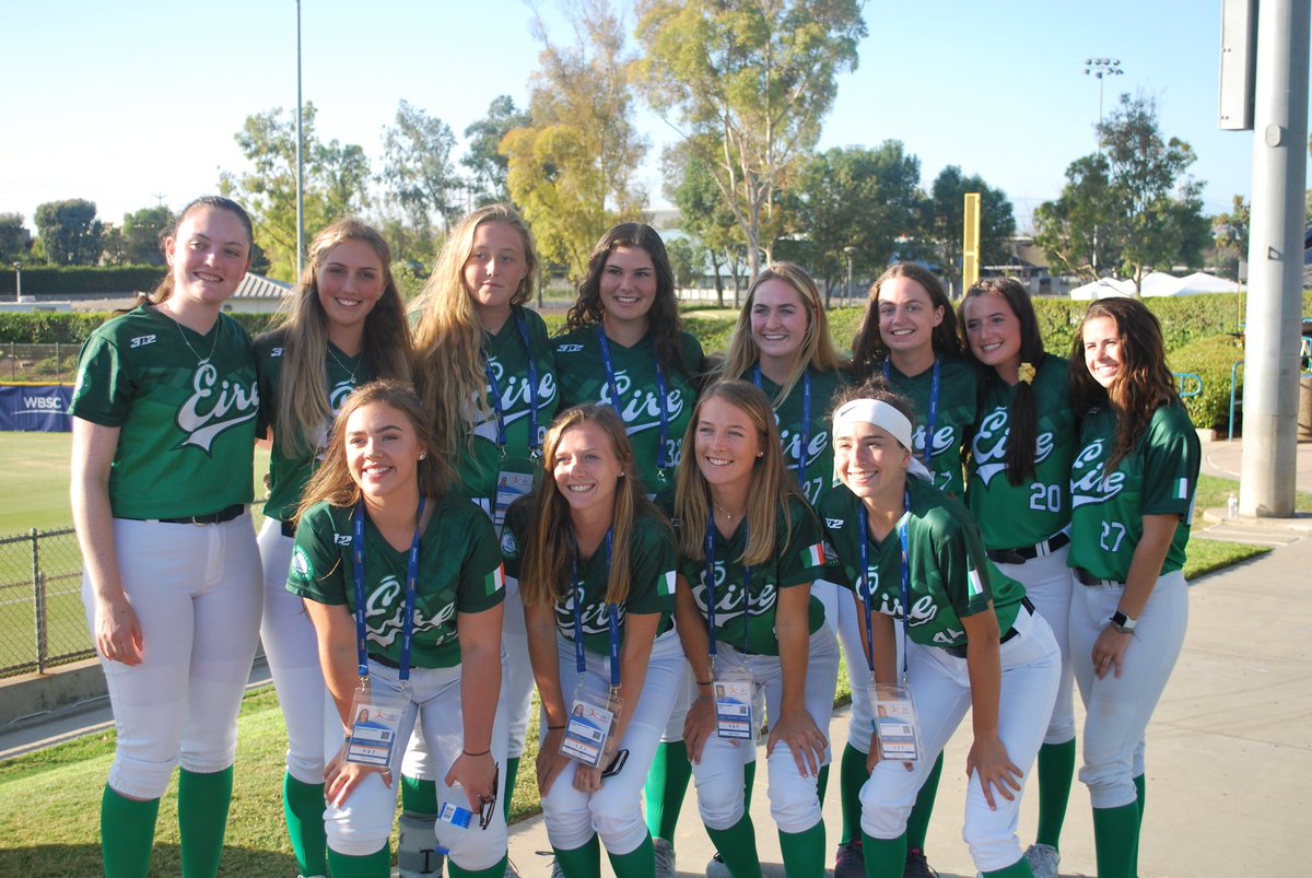 BWikston's tweet photo. @SoftballIreland getting ready for the opening ceremonies at the U19 Women's Softball Work Cup. #U19SoftballWC https://t.co/IoFJtKVWZ2