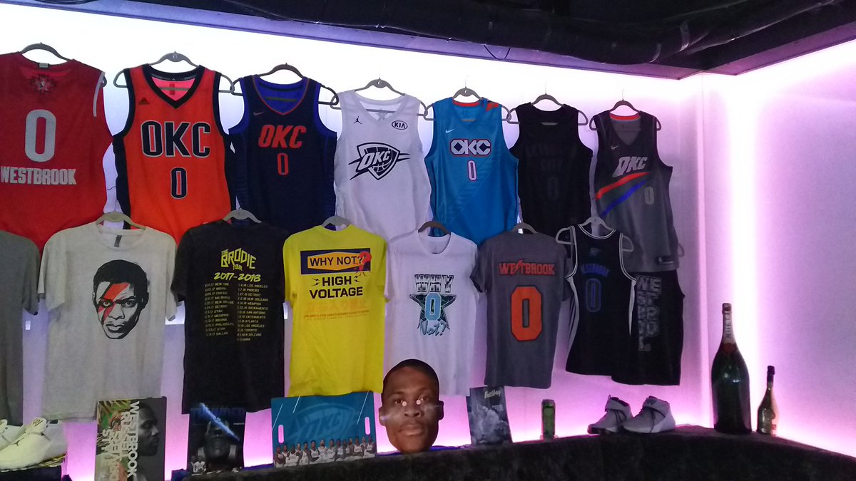 ktmama_nba's tweet photo. まるでラッセル記念館もしくは資料館
#サンダーナイト #whynotparty https://t.co/Mr5Jg2Mz9I