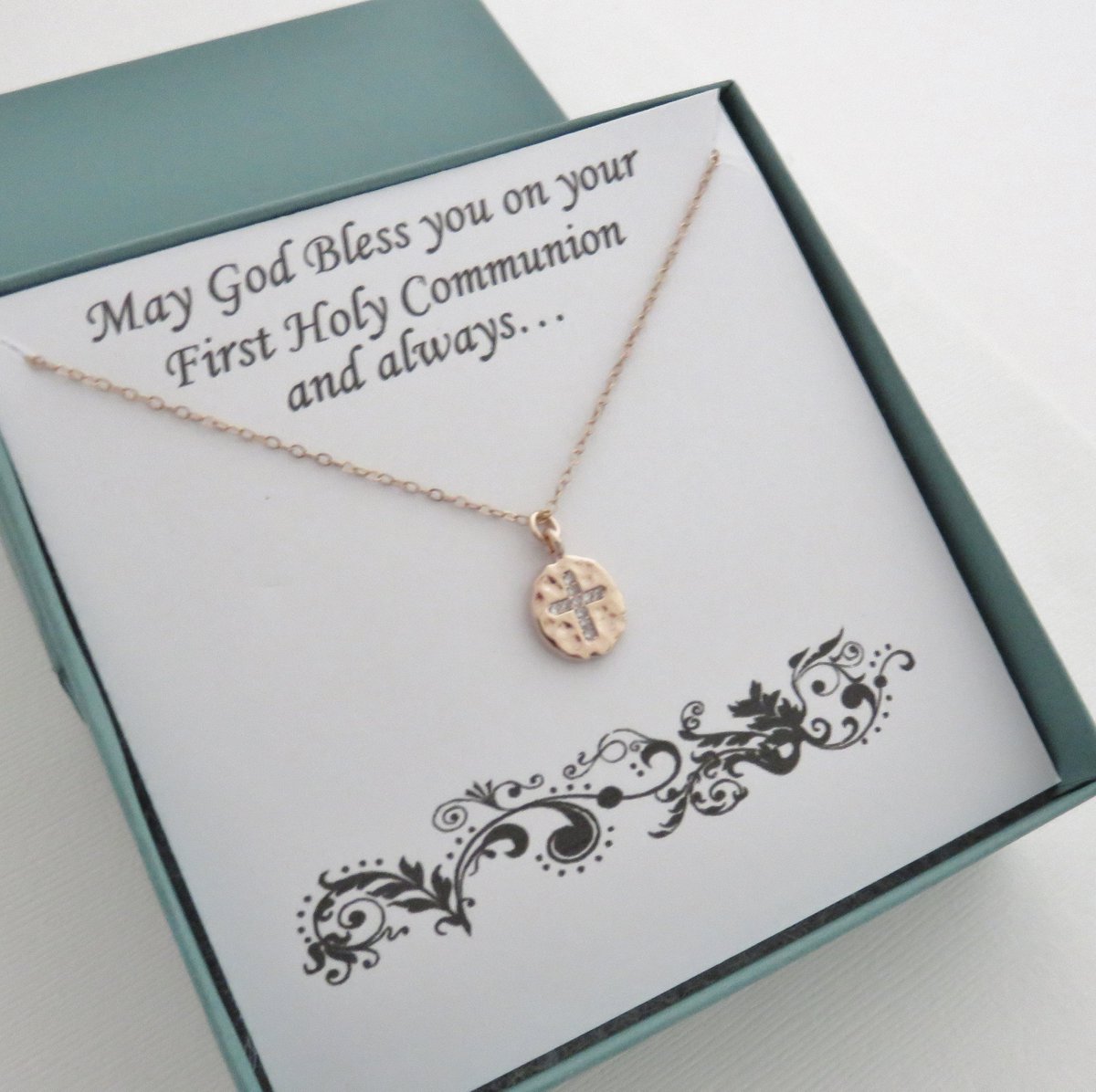 necklaceday's tweet photo. First Communion Gift, Rose Gold Cross Necklace, Cross Necklace, Cubic Zirconia, Confirmation ...: First Communion Gift, Rose Gold Cross Necklace, Cross Necklace, Cubic Zirconia, Confirmation Gift for Her, MarciaHDesigns, MHD https://t.co/Q8izDwTADn https://t.co/wK2j9ORxVf