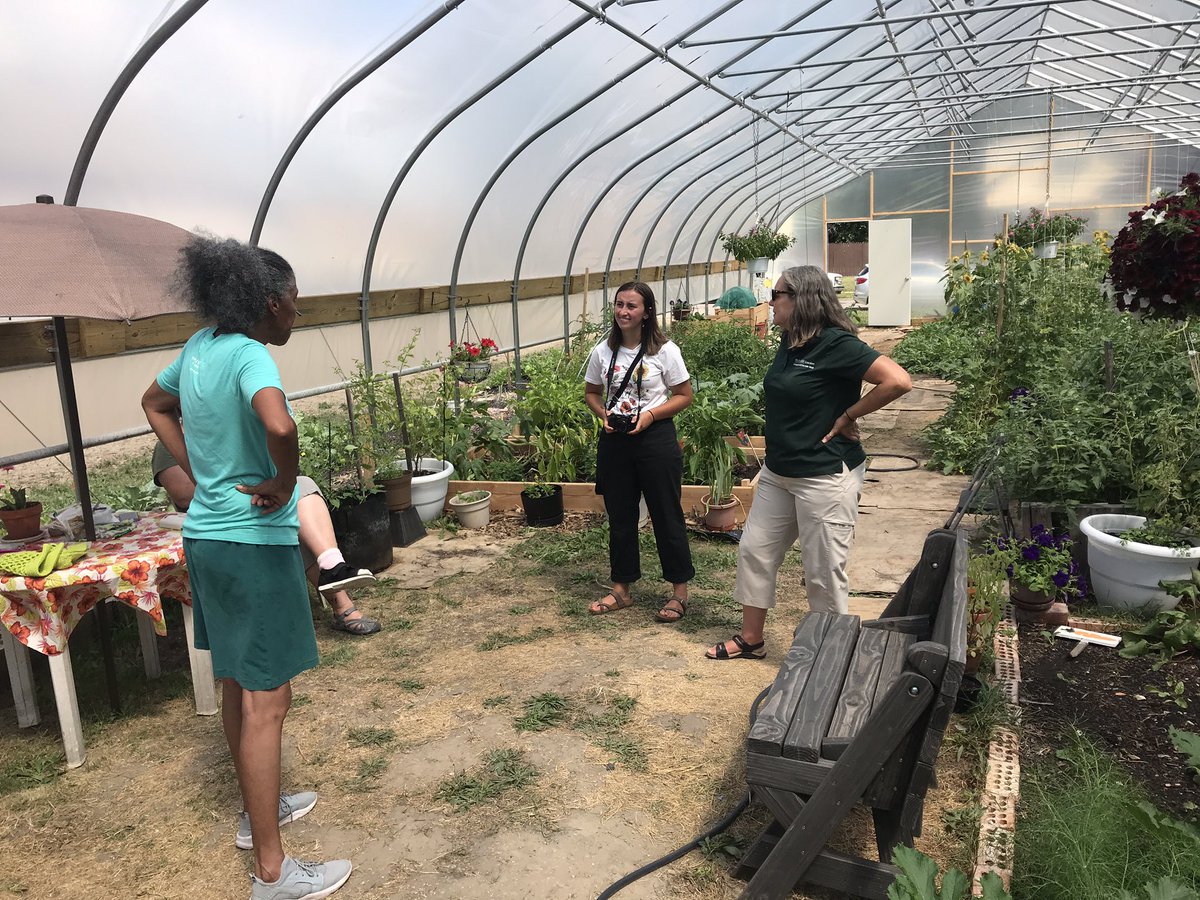 DigitalXDruid's tweet photo. I met Wonder Woman this week!  This master garden put up a high tunnel and helps grow food for her community https://t.co/YNbL7uWTMd