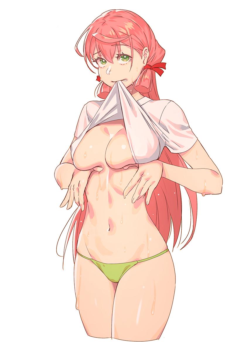 明石(艦これ) 「汗ばむ下乳が気になる明石 」|ユージのイラスト