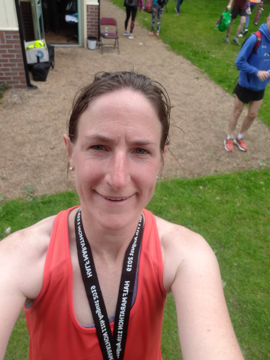 Revive_Chiro's tweet photo. Newark half marathon this morning. A tough run but still smiling 😁 #ownyourweekend #exercise #runningtobeatbackpain #stayactive https://t.co/68jgDda14G